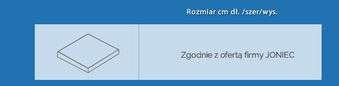 Daszek na murek MAXI