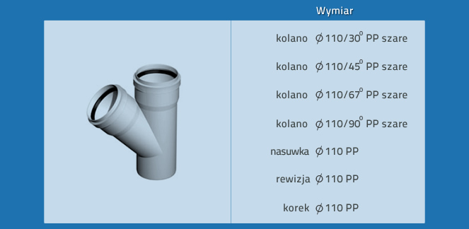 Kształtki do kanalizacji